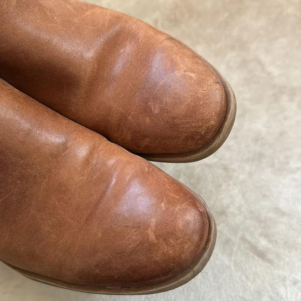 Leather Lace-Up Zip Side KORK’S Ankle Boots Sz 7.5